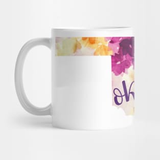 Floral Oklahoma Mug